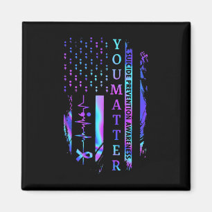 Ihr Problem Gefärbte Krawatte Suizidprävention Bew Magnet