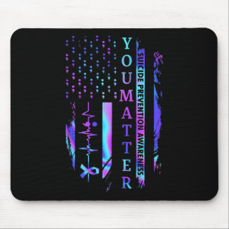 Ihr Problem Gefärbte Krawatte Suizidprävention Bew Mousepad