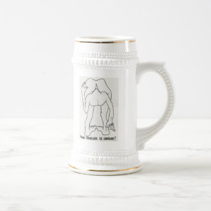 Ihr Problem liegt auf der Hand! - Stein Bierglas