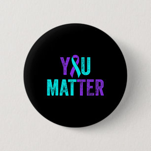 Ihr Problem Suizidprävention Aquamarines Lila Awar Button