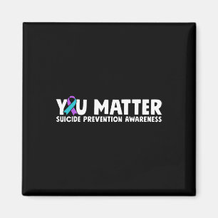 Ihr Problem Suizidprävention Bewusstsein Aquamarin Magnet