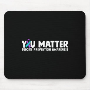 Ihr Problem Suizidprävention Bewusstsein Aquamarin Mousepad