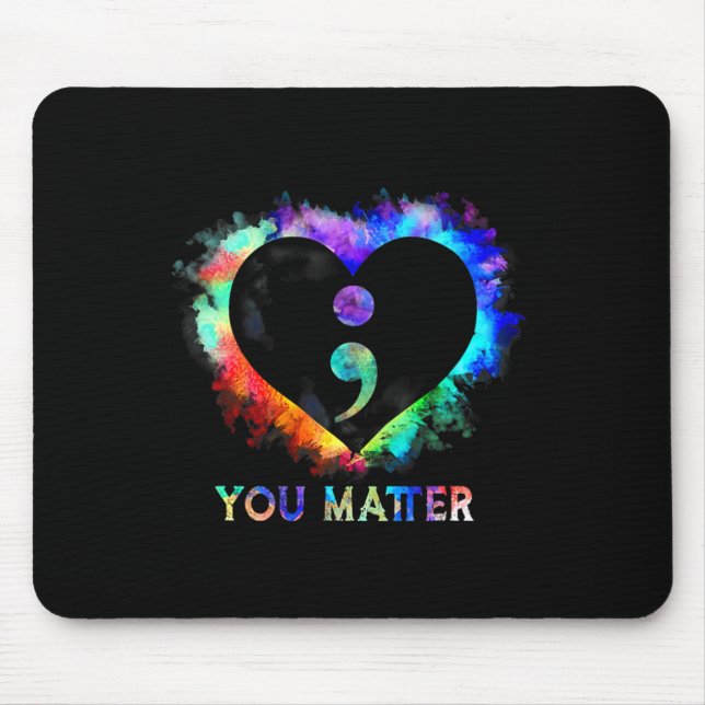 Ihr Problem Suizidprävention Bewusstseinsbildung S Mousepad (Vorne)