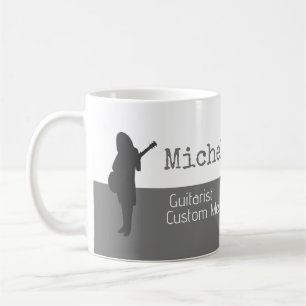 ihr professioneller (Gitarren-) halb-grauer halb-w Kaffeetasse