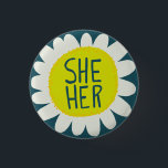 IHR Pronouns Blume Stolz handschrift Button<br><div class="desc">Dekorieren Sie Ihr Outfit mit diesem coolen Kunstknopf. Macht ein großartiges Geschenk! Sie können ihn anpassen und auch Text hinzufügen. Karo in meinem Shop für viel mehr Farben und Muster! Lass mir Bescheid,  wenn du auch etwas Gewohntes willst.</div>
