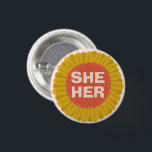 IHR Pronouns Sonnenblume Daisy Pride Button<br><div class="desc">Dekorieren Sie Ihr Outfit mit diesem coolen Kunstknopf. Macht ein großartiges Geschenk! Sie können ihn anpassen und auch Text hinzufügen. Karo in meinem Shop für viel mehr Farben und Muster! Lass mir Bescheid, wenn du auch etwas Gewohntes willst.</div>