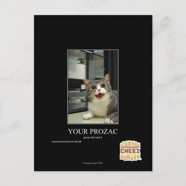 Ihr Prozac Postkarte (Vorderseite)