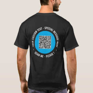 Ihr QR-Code benutzerdefinierter Text Branded T-Shi T-Shirt