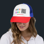 Ihr QR Code Benutzerdefinierter Text Business Logo Truckerkappe<br><div class="desc">Benutzerdefinierte Farben und Schriftart - Personalisierte Hats mit Ihrem Firmenlogo , QR Code Scan Info und Website oder Custom Text Promotional Business Trucker Hat / Geschenkkappen - Fügen Sie Ihren QR-Code - Bild und Logo oder Foto / und Website oder Name / Information / Benutzerdefinierter Text / Mehr - Verkleinern...</div>
