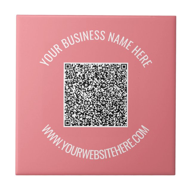 Ihr QR-Code benutzerdefinierter Text Geschäft Kera Fliese (Vorderseite)