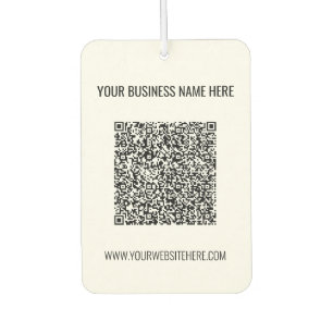 Ihr QR-Code benutzerdefinierter Text Geschäfts-Luf Autolufterfrischer