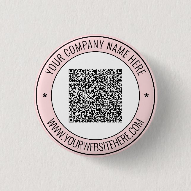 Ihr QR-Code-Button mit individuellem Text und Farb Button (Vorderseite)