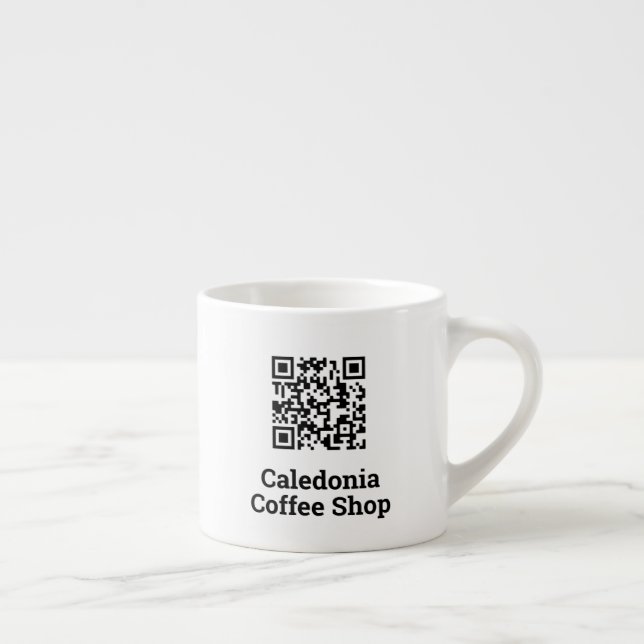 Ihr QR Code Design Coffee Shop Espressotasse (Rechts)