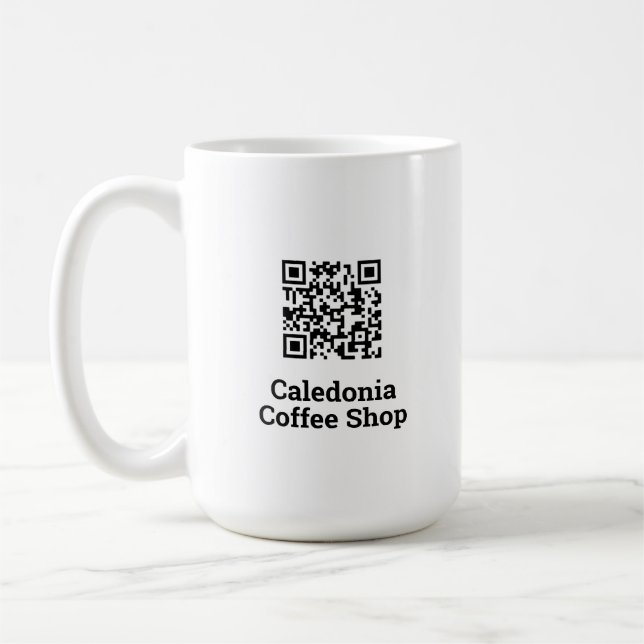 Ihr QR Code Design. Kaffeebaum Kaffeetasse (Links)
