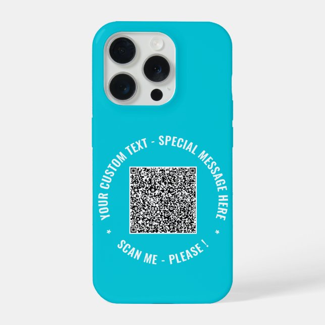 Ihr QR-Code für den iPhone-Case mit benutzerdefini iPhone 15 Pro Hülle (Rückseite)