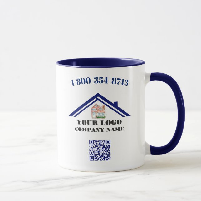 Ihr QR-Code für Ihr Unternehmen  Tasse (Rechts)