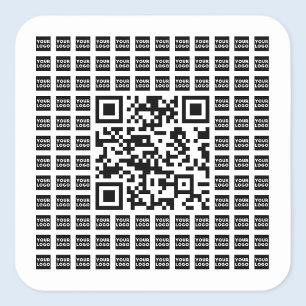 Ihr QR-Code für Logos/Bilder geteert und bearbeite Quadratischer Aufkleber