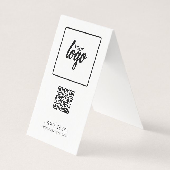 Ihr QR-Code für Unternehmen und Ihr Logo (Vorderseite)