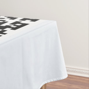 Ihr QR-Code-Info und Farbwerbetablett Tischdecke