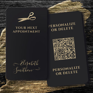 Ihr QR-Code Luxury Hair Stylist Nächster Termin Visitenkarte