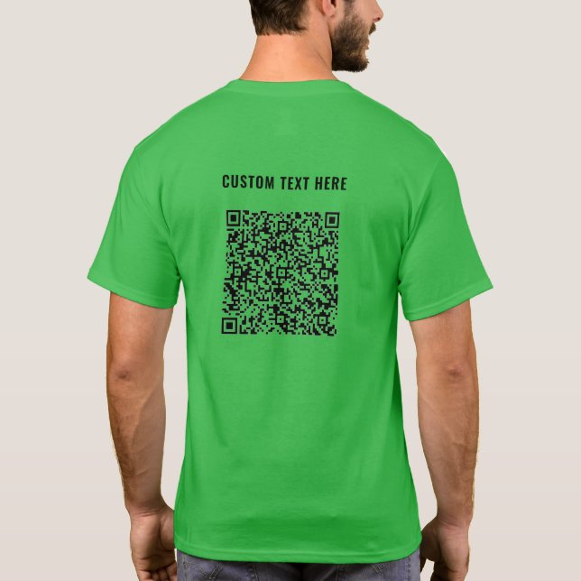 Ihr QR-Code mit Personalisiertem T - Shirt für ben (Rückseite)