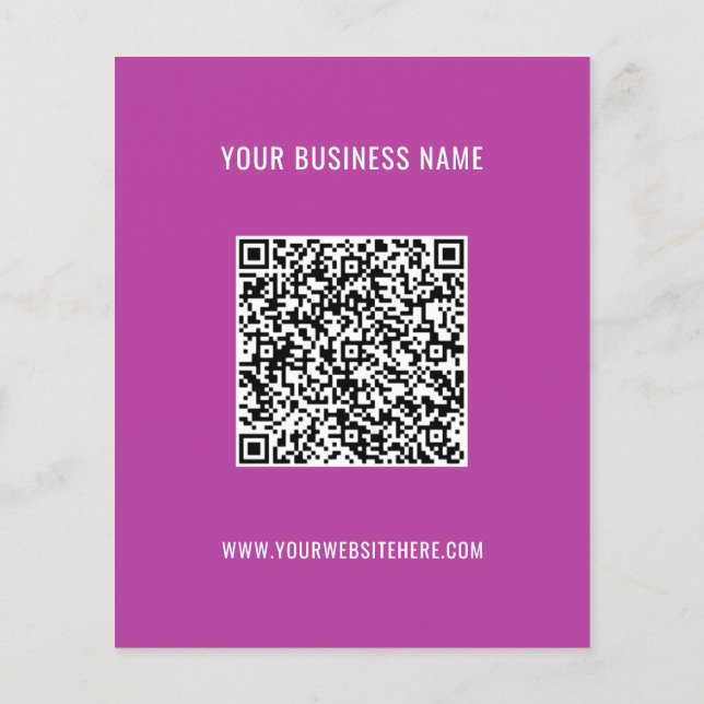 Ihr QR Code Name Website Colors Promoter Flyer (Hinten)