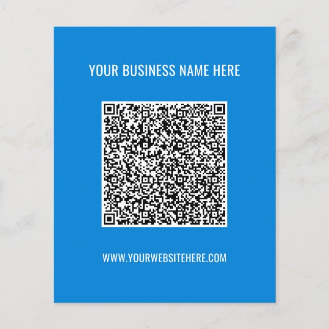 Ihr QR-Code-Name Website-Farben Flyer Werbeartikel (Vorne)