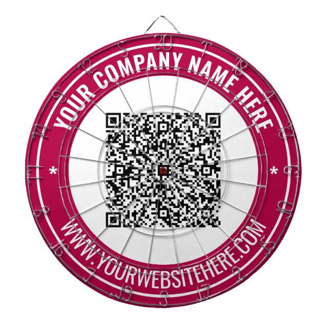 Ihr QR-Code Personalisierter Text-DTP-Mainboard Dartscheibe (vorne)
