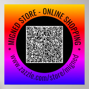 Ihr QR-Code-Poster-Beispiel mit benutzerdefinierte Poster
