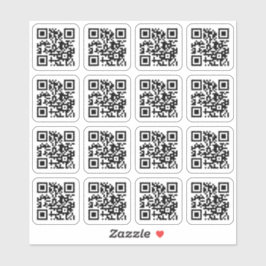 Ihr QR-Code quadratisch abgerundete Ecken Vinyl St Aufkleber