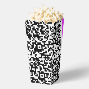 Ihr QR Code Scan Funny Popcorn Box Custom Colors Geschenkschachtel