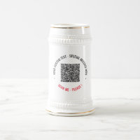 Ihr QR Code Scan Info Benutzerdefinierter Text Bee