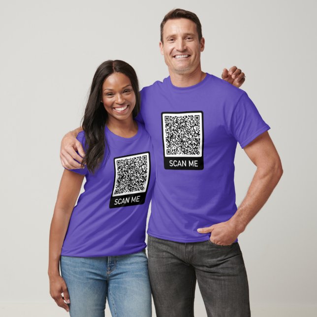 Ihr QR Code Scan Info T - Shirt Ihr lustiges Gesch (Unisex)