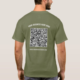 Ihr QR Code Scan Name Website Business T - Shirt