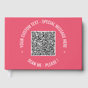 Ihr QR-Code scannen Sie benutzerdefinierten Text u Gästebuch