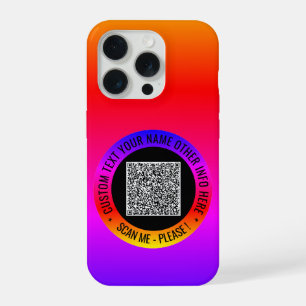 Ihr QR-Code scannt benutzerdefinierte Text iPhone 15 Pro Hülle