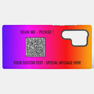 Ihr QR-Code scannt benutzerdefinierten Text Samsun Samsung Galaxy Hülle