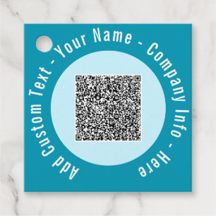 Ihr QR-Code scannt benutzerdefinierten Text und Fa Geschenkanhänger