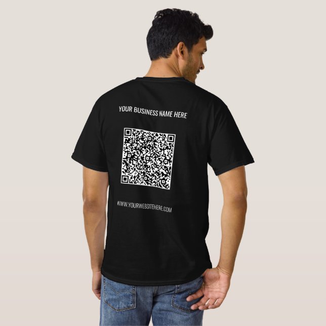 Ihr QR-Code scannt den T - Shirt für benutzerdefin (Schwarz voll)