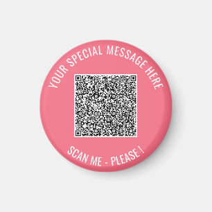 Ihr QR-Code und Beispiel-Magnet mit individuellem  Magnet