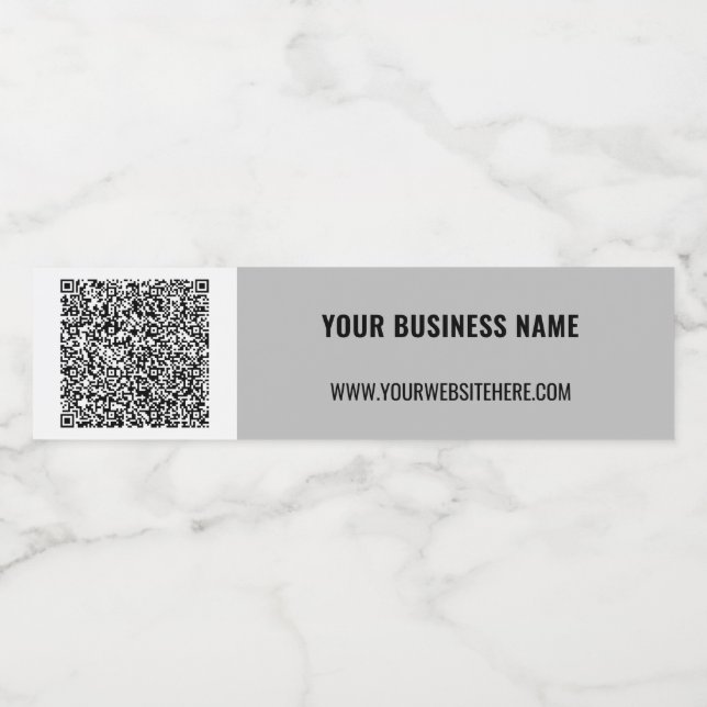 Ihr QR-Code und benutzerdefinierte Text-Wasser-Fla (Einzelnes Label)
