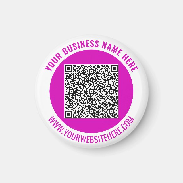 Ihr QR-Code und das benutzerdefinierte Textmagazin Magnet (Vorne)