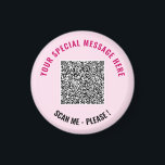 Ihr QR-Code und das benutzerdefinierte Textmagazin Magnet<br><div class="desc">Wählen Sie Farben und Schriftart - Entwerfen Sie Ihre eigenen Personalisierten Magnete mit Ihren speziellen QR Code Scan Info und Custom Text Modern Magnet Geschenk - Hinzufügen Sie Ihren QR Code - Bild - Foto oder Logo / und Text - Name oder andere Info / Nachricht - Umgestalten und verschieben...</div>