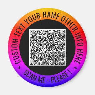 Ihr QR-Code und das Personalisierte Magnet für ben