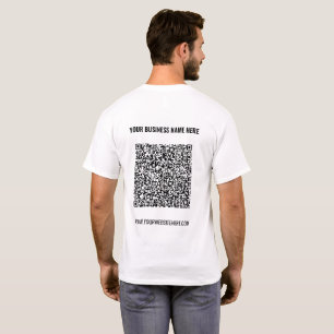 Ihr QR-Code und die Werbung für den benutzerdefini T-Shirt