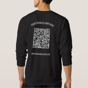 Ihr QR-Code und Ihr benutzerdefiniertes Text Busin Sweatshirt