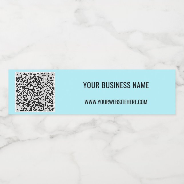 Ihr QR-Code und Ihr benutzerdefiniertes Text-Wasse (Einzelnes Label)