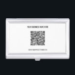 Ihr QR-Code und Ihr Fall mit benutzerdefinierter T Visitenkarten Dose<br><div class="desc">Benutzerdefinierte Farben und Schriftart - Personalisierter Fall mit Ihrer QR Code Scan Info und Firmenname Website oder Berufliche Design Werbeaktion Visitenkarte Cases / Geschenk - Hinzufügen Sie Ihren QR Code - Bild oder Logo / Name - Firma / Website oder E-Mail oder Telefon - Kontaktinformationen / Adresse oder Entfernen -...</div>