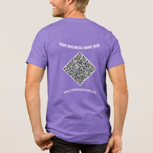 Ihr QR-Code und Ihr Personalisiertes Textgeschäft Tri-Blend Shirt