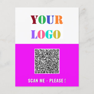 Ihr QR-Code und Logo Werbeflyer für Ihr Unternehme Flyer